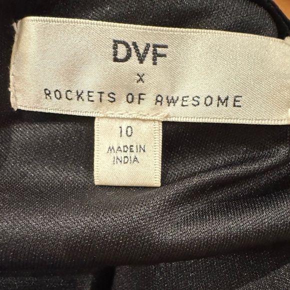 DVF x Rockets of Awesome Kids Woven Dress black multicolor size 10 polka dots - Picture 3 of 6